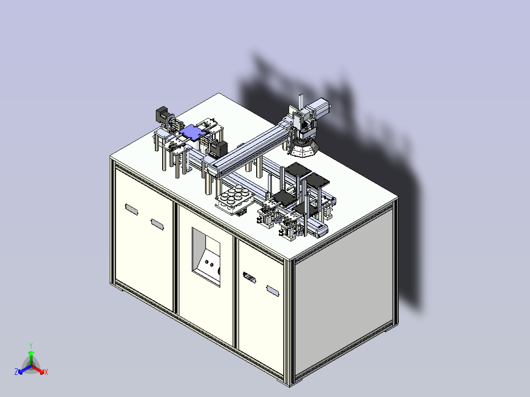 一款智能视觉设备3D图纸正等轴测图