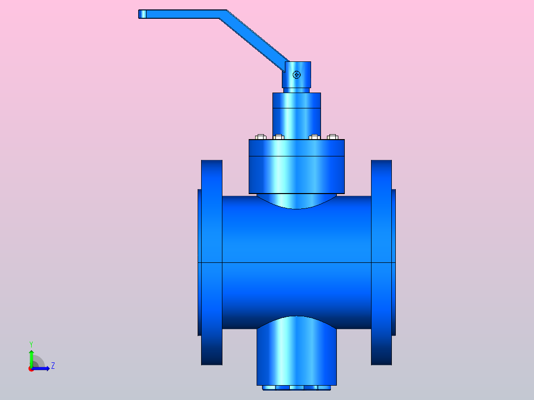 150LB偏心旋塞阀[150LB偏心旋塞阀]150左视图