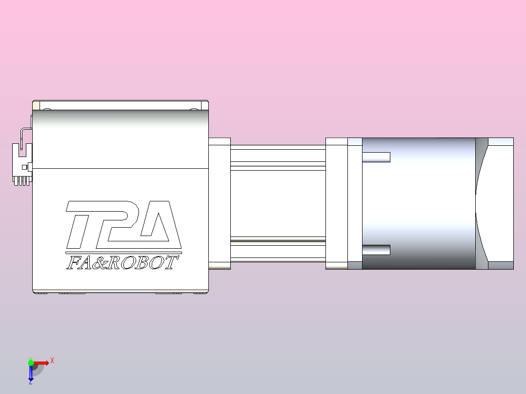 带式直线轴半闭式TPA-ONB-120-256-L2450-DL-J90-N3俯视图