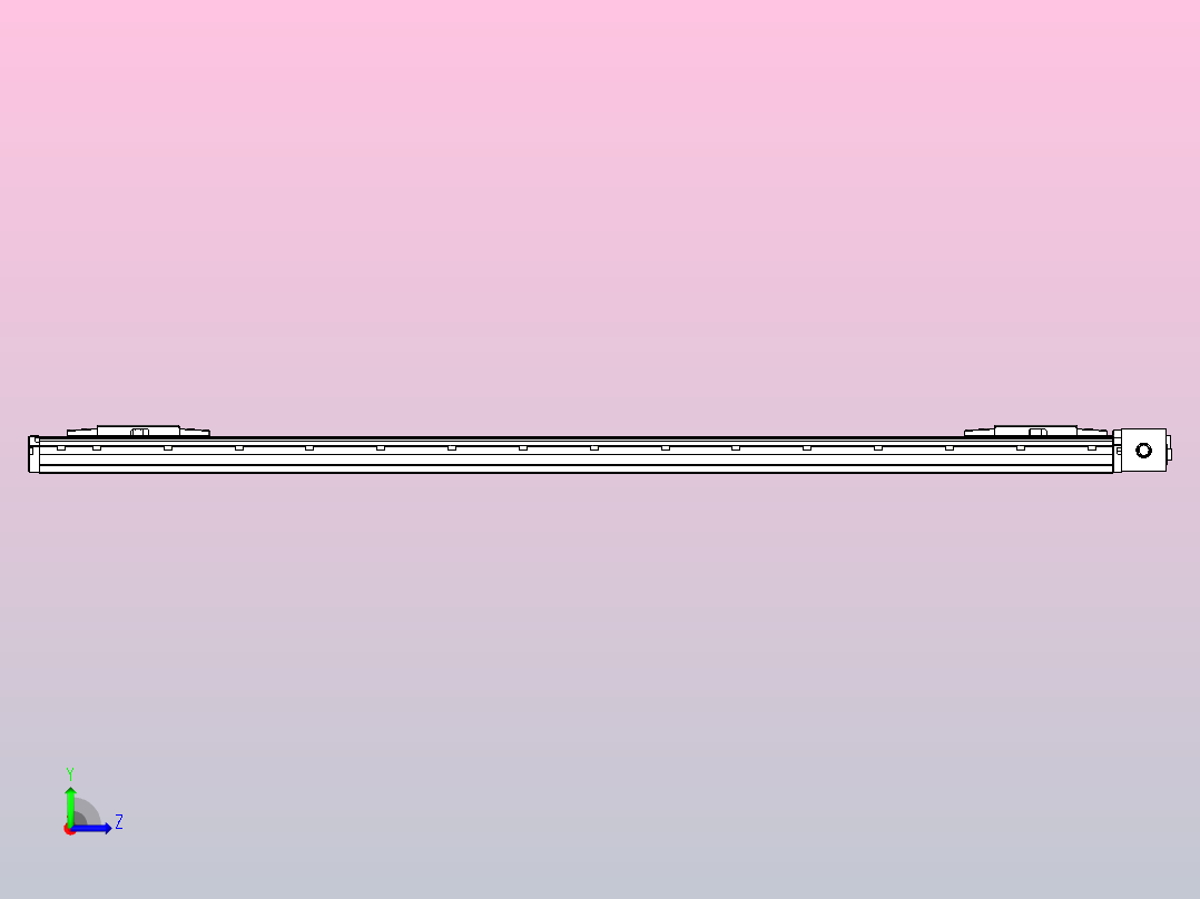 皮带直线轴双滑块型TPA-GCBS-120-P70-L525-DL-M20-N3左视图