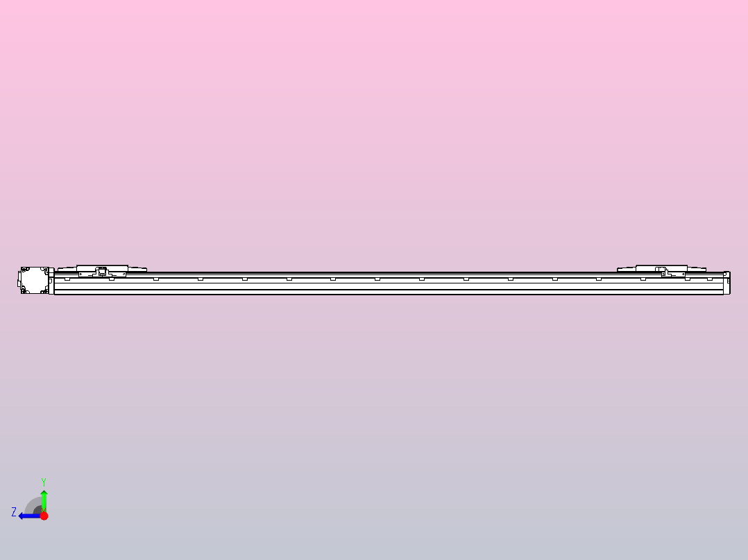 皮带直线轴双滑块型TPA-GCBS-120-P70-L525-DL-M20-N3右视图