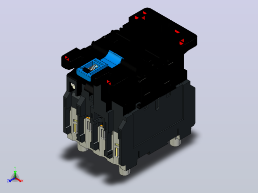 NC1-4008～6508 4P交流接触器三维模型202204