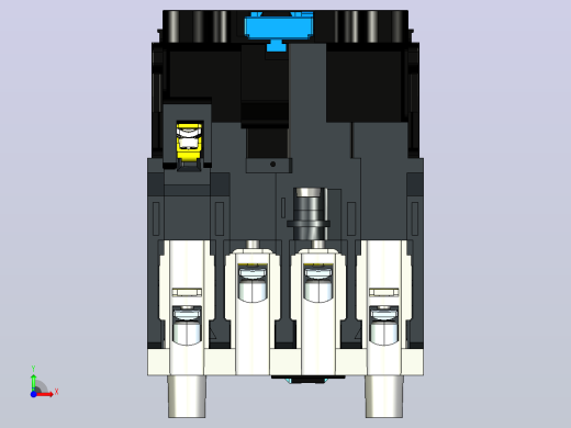 NC1-4008～6508 4P交流接触器三维模型202204前视缩略图