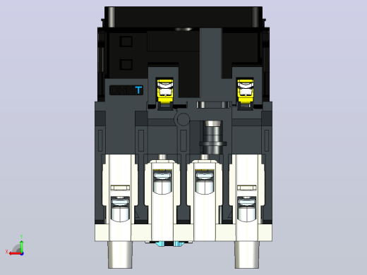 NC1-4008～6508 4P交流接触器三维模型202204后视缩略图