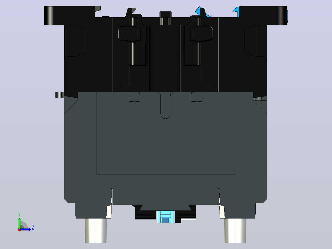 NC1-4008～6508 4P交流接触器三维模型202204左视图