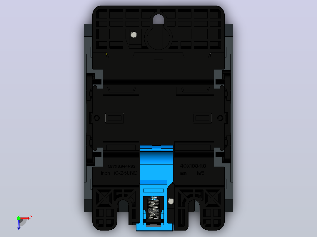 NC1-4008～6508 4P交流接触器三维模型202204俯视图