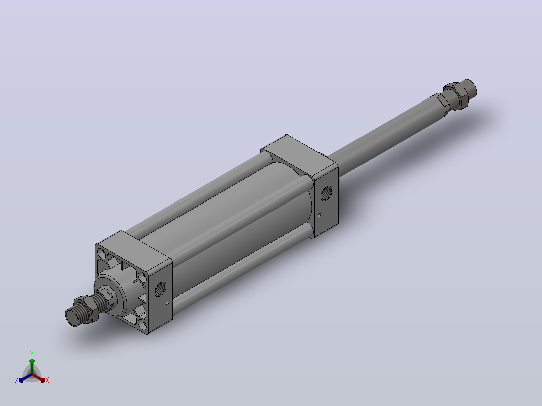 SUD双轴复动型气缸SUD50×125---CS1U主视图