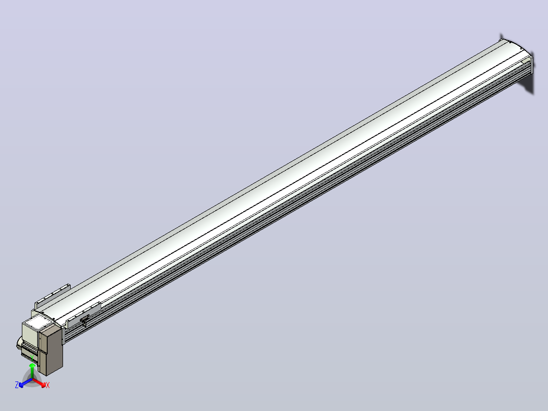 皮带直线轴半封闭可选导轨TPA-HNB-220D-176-L2850-RP-C-P1K-N3主视图