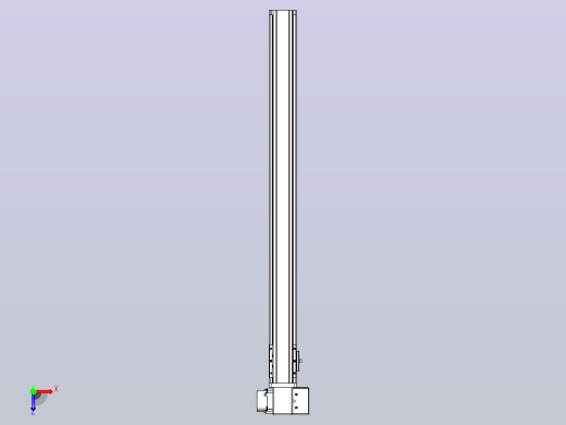 皮带直线轴半封闭可选导轨TPA-HNB-65S-90-L750-RP-C-P20-N3俯视缩略图