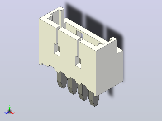 短款型直插头JST connector 1x4 P1.25mm thru hole wafer A2 v5