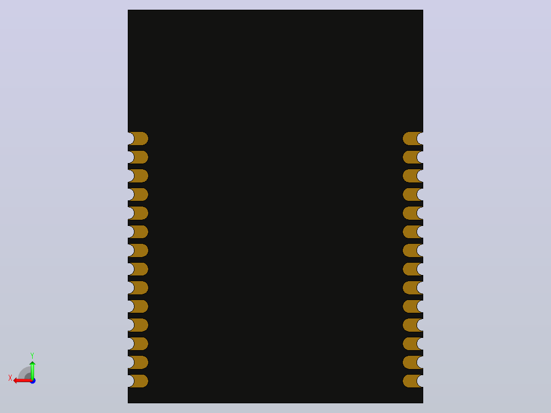 基于 Nordic nRF54 的模块后视图