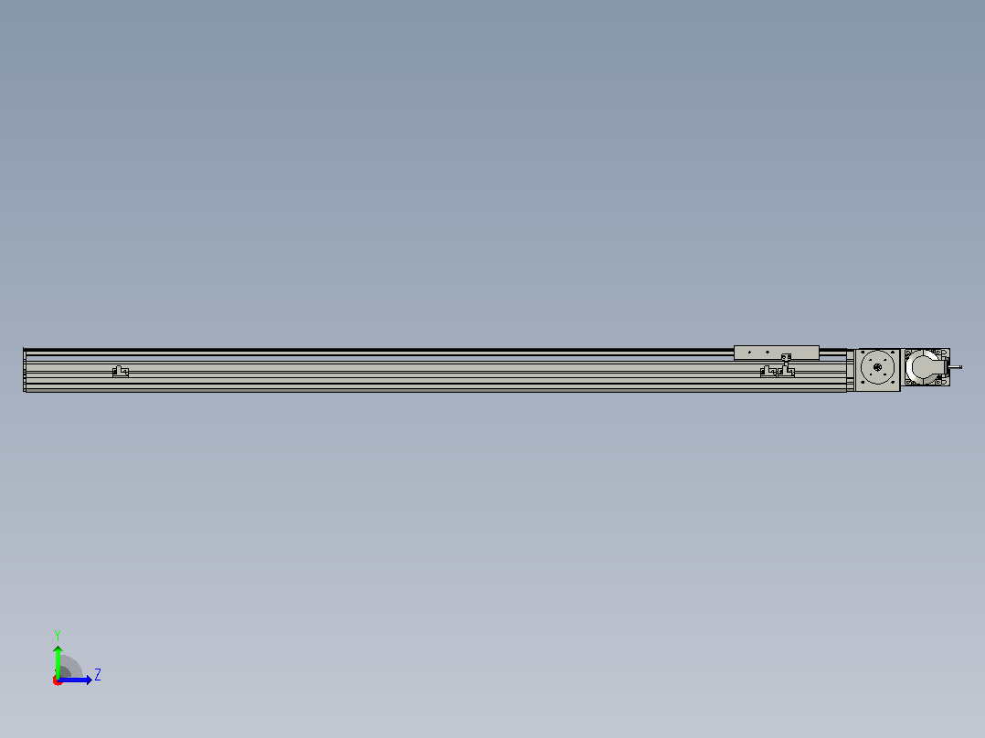 MT136BT半封闭皮带滑台[MT136BT.L100.1100.R.M40.C3]左视图