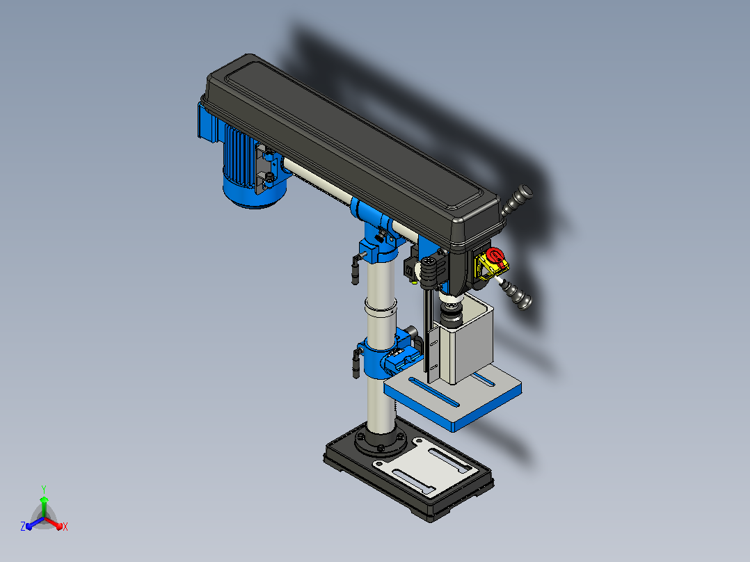 Belmash RDP430-16径向钻机（整体型号）。主视图