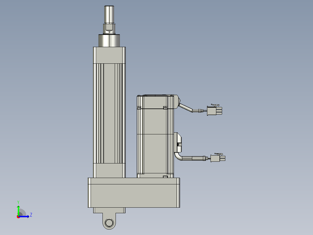 轻载电动缸TPA-ESR40-1210C-L50-MR-CB-W-P40-C3左视图