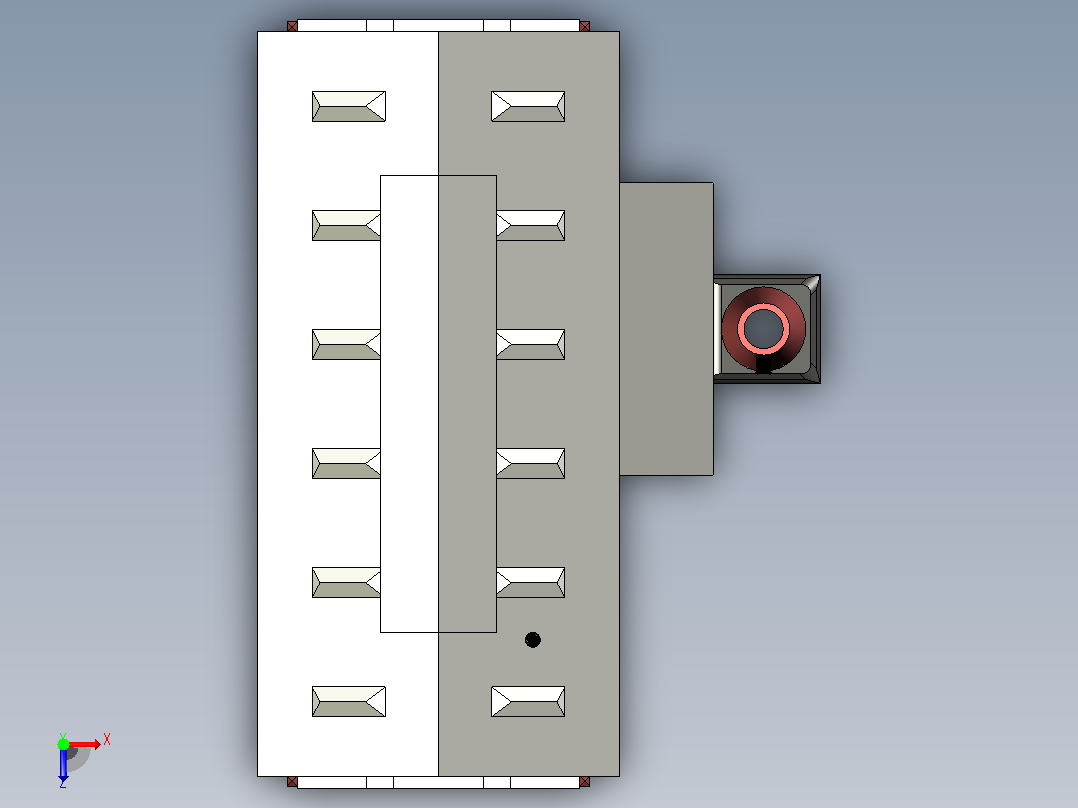 Faller法勒2142号火车库建筑物3D图纸+INVENTOR设计+附STP俯视图