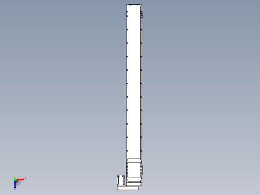滚珠丝杠直线轴内置导轨TPA-GCR-170-2510C-L1700-MR-M75-N3俯视缩略图