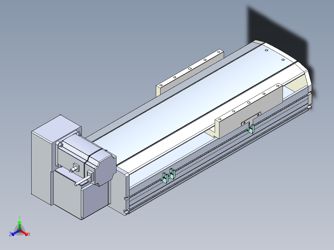ATB22-300-LU-M75-C4 ATB22 皮带驱动直线滑台模组主视图