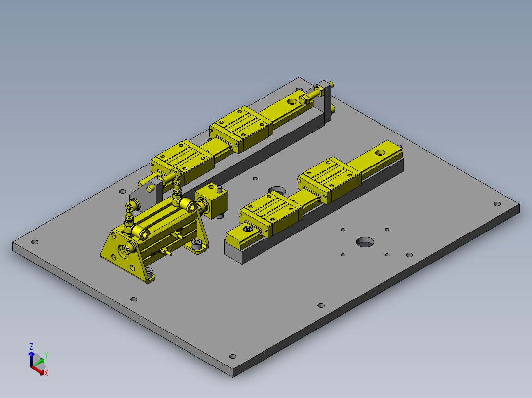 W反转机构正等轴测图