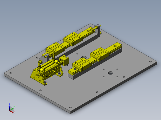 W反转机构正等轴测缩略图