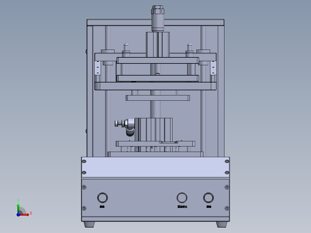 电路板功能测试治具前视图