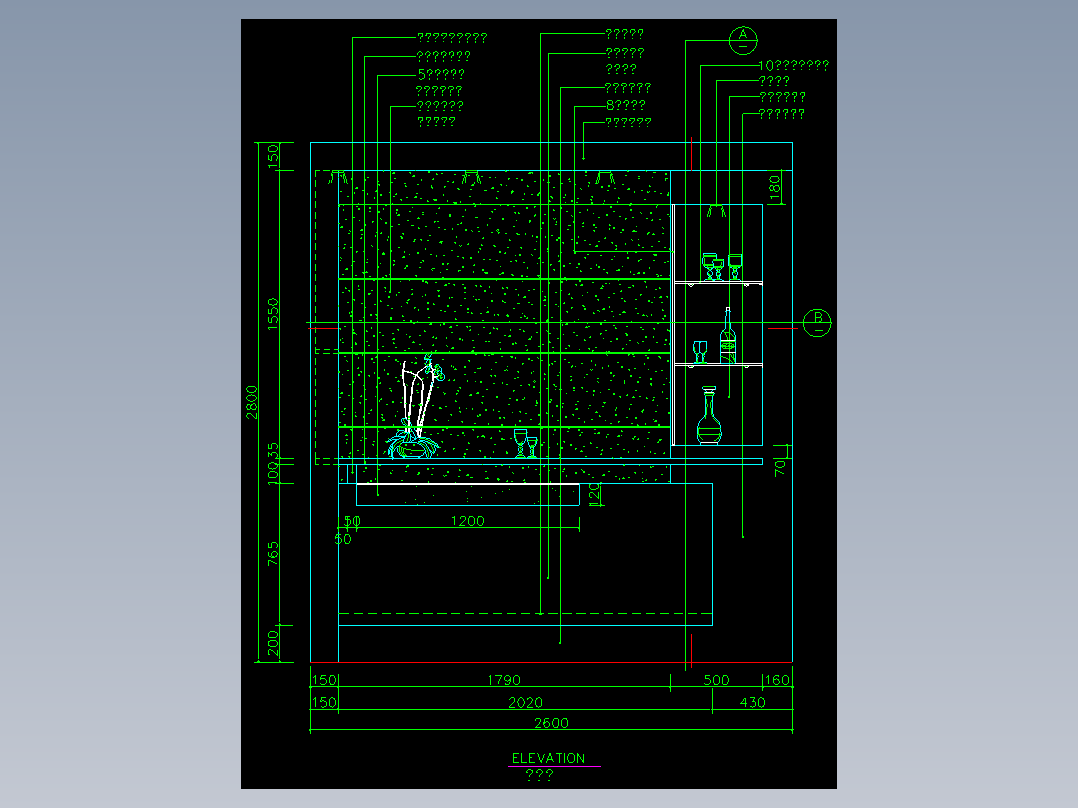 家装类CAD图块(三)-FH01001C