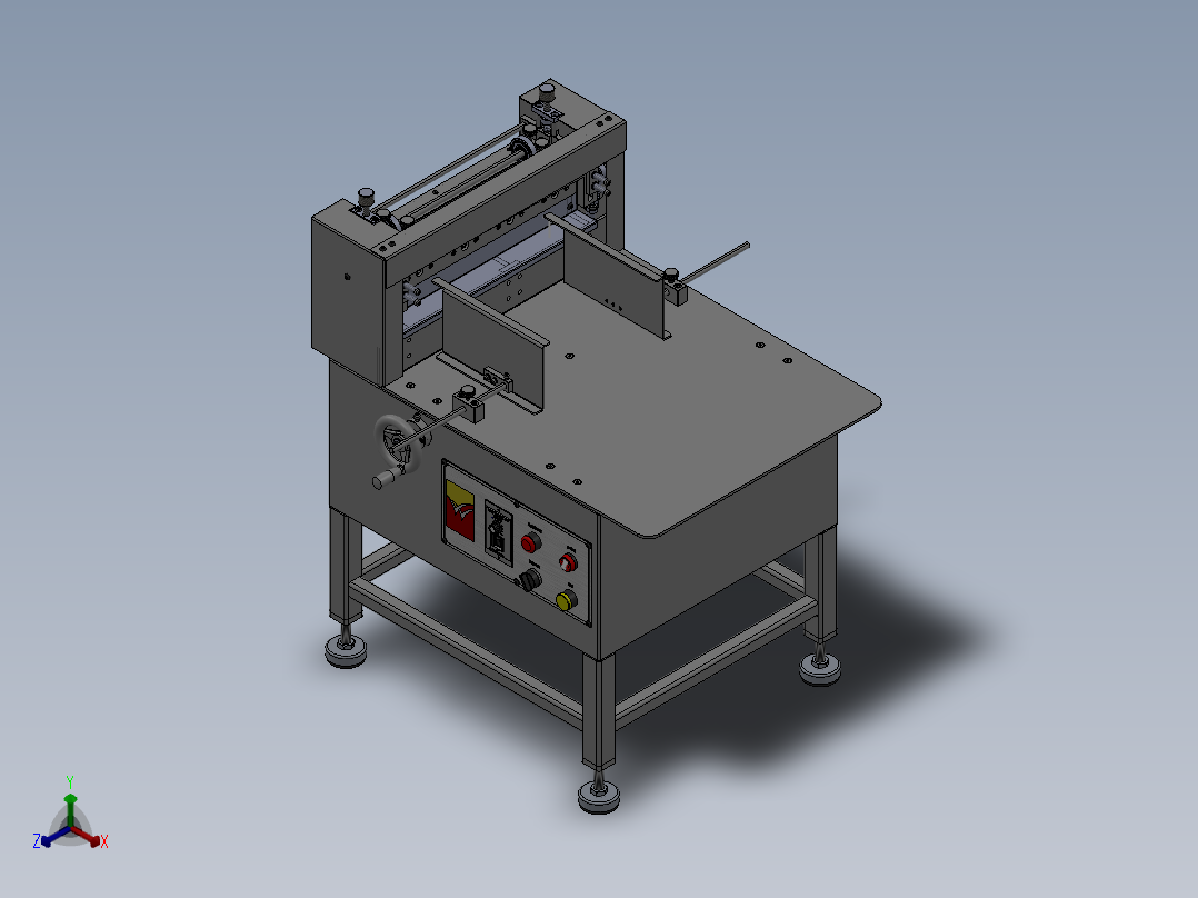 WQ350G切片机正等轴测图