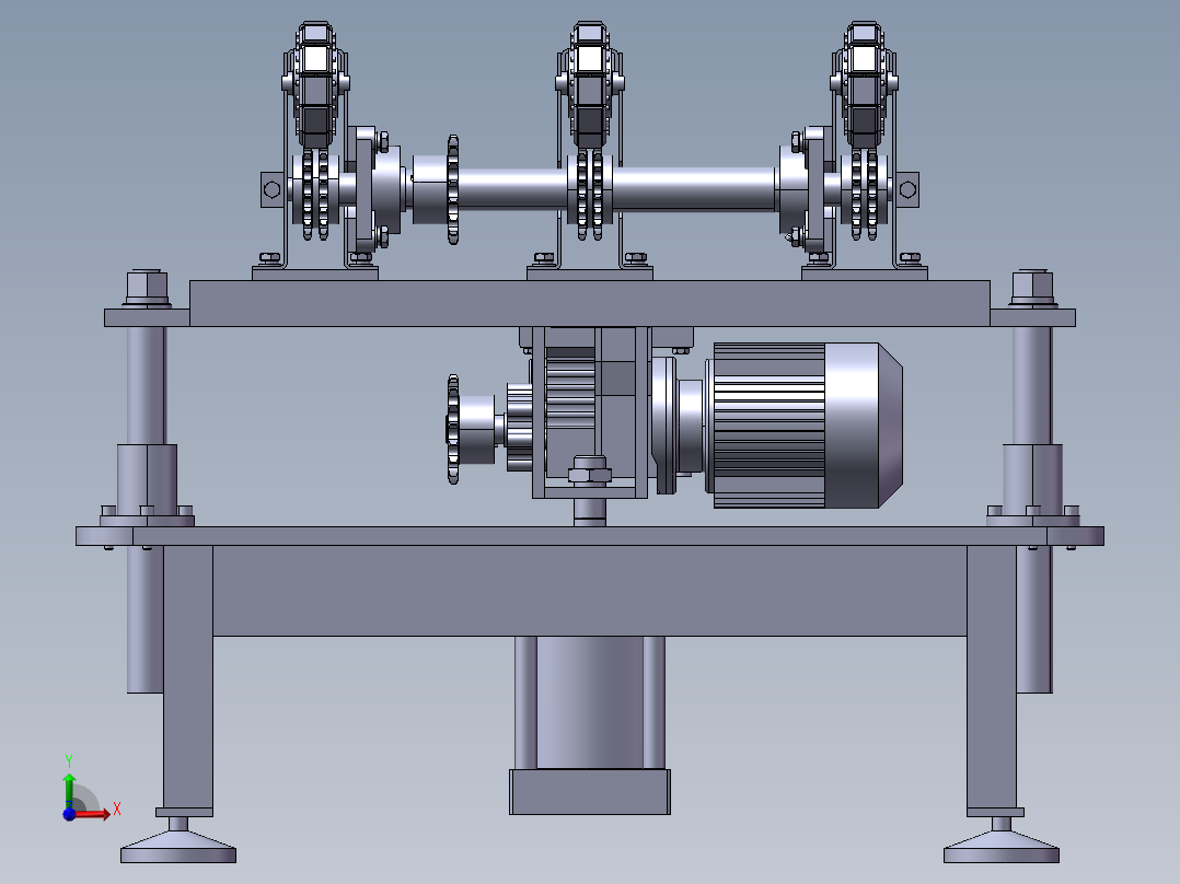 B14_顶升移载机（）前视图