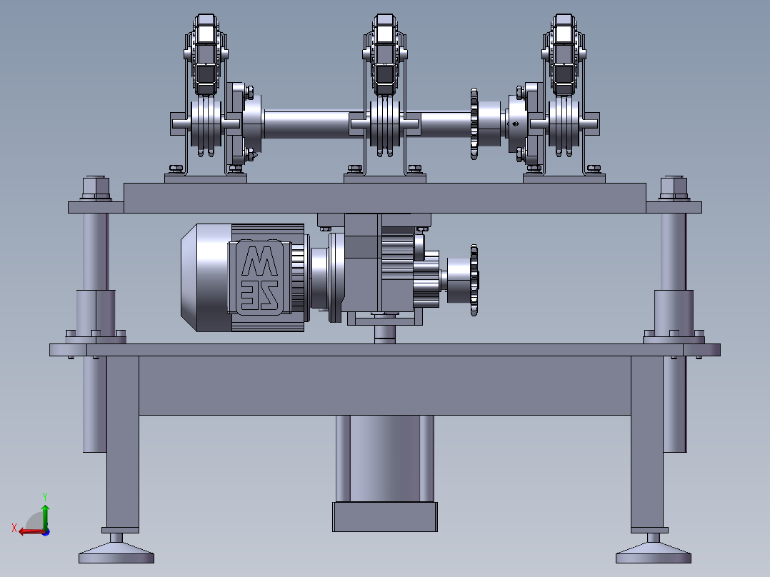 B14_顶升移载机（）后视图