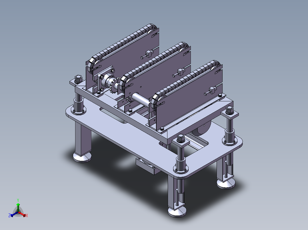 B14_顶升移载机（）正等轴测图