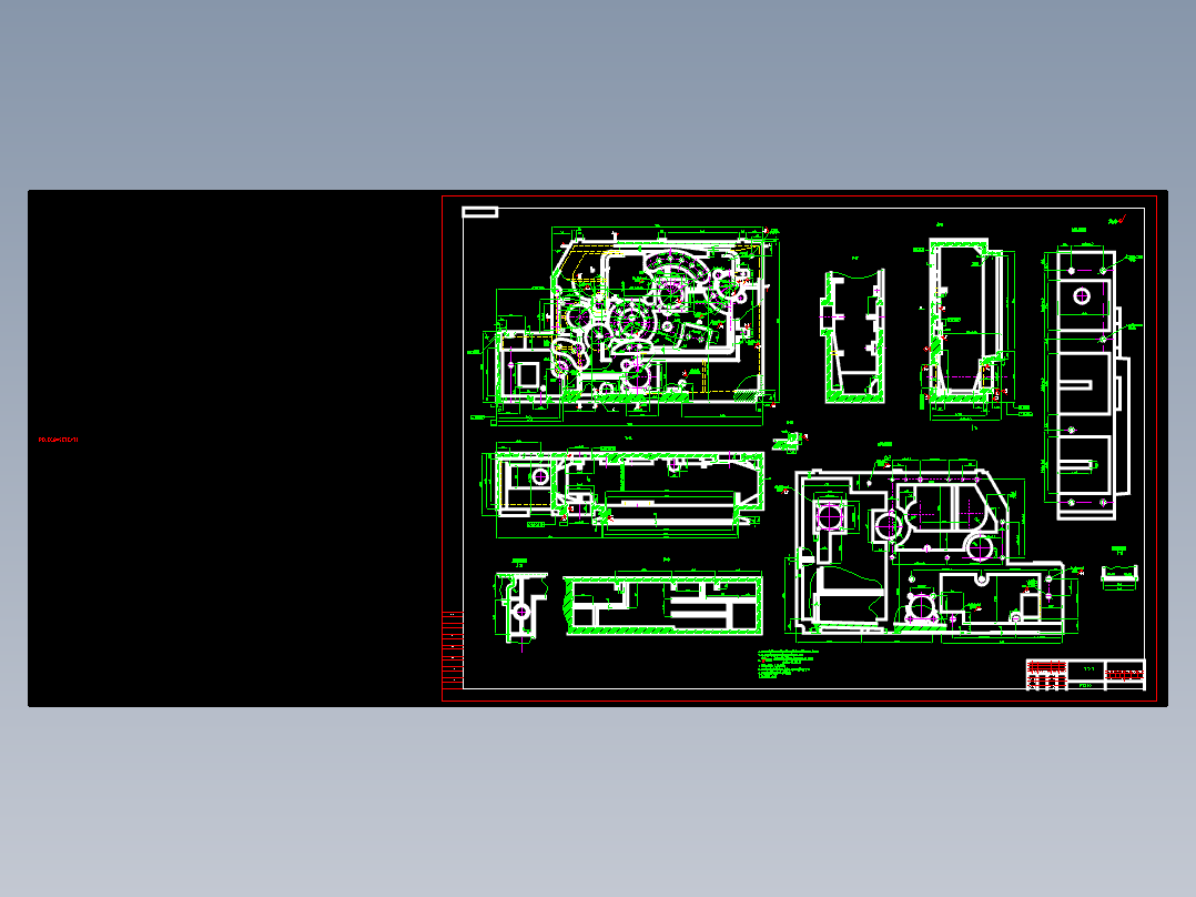 A272F型系列并条机车头箱设计【优秀含CAD图纸】