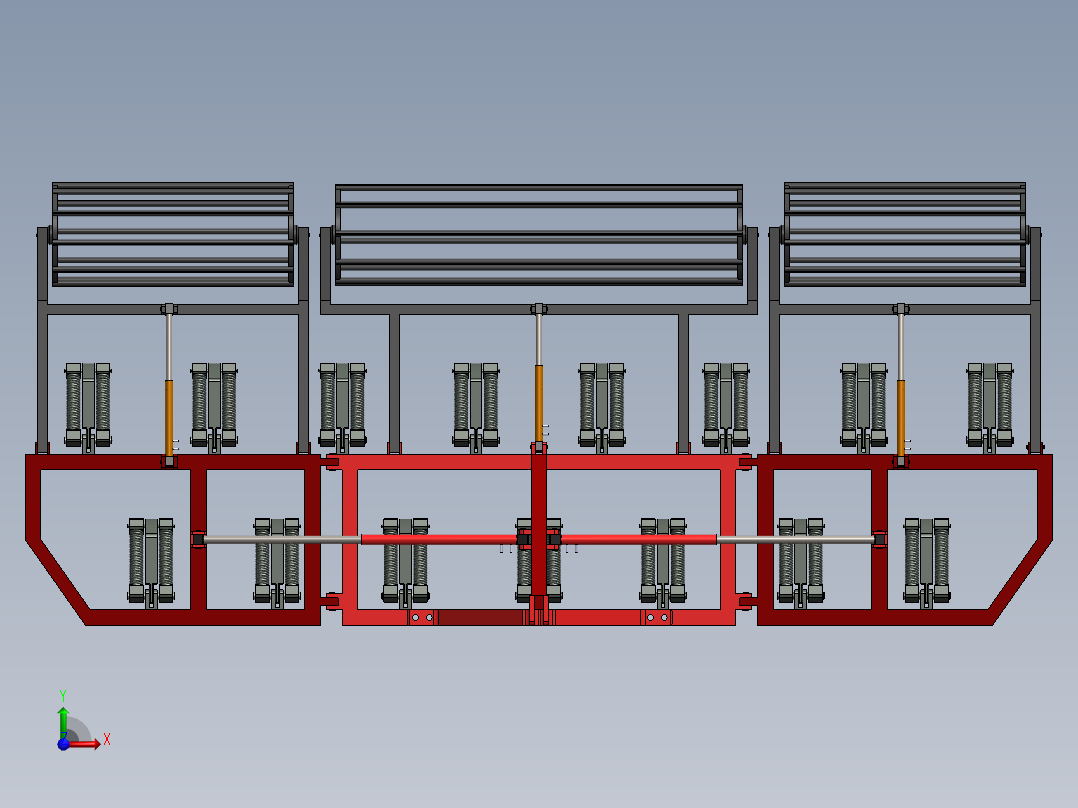 深耕松土机前视图