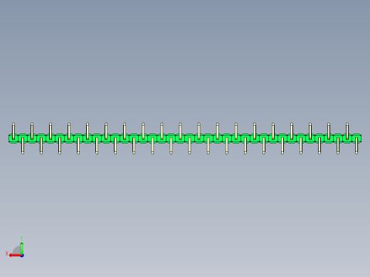 彩色公排针 100mil 2.54mm 系列-DS1022_green_38p_100mil_Type_SMT_R2_rev1.0后视缩略图