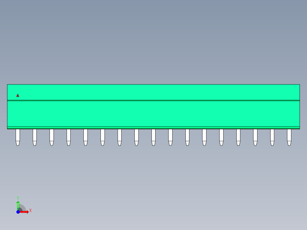 DEGSON 15EDG 系列 3.5mm 插拔式接线端子 FullPack-15EDGVC-3.5-17P-14-00AH前视图
