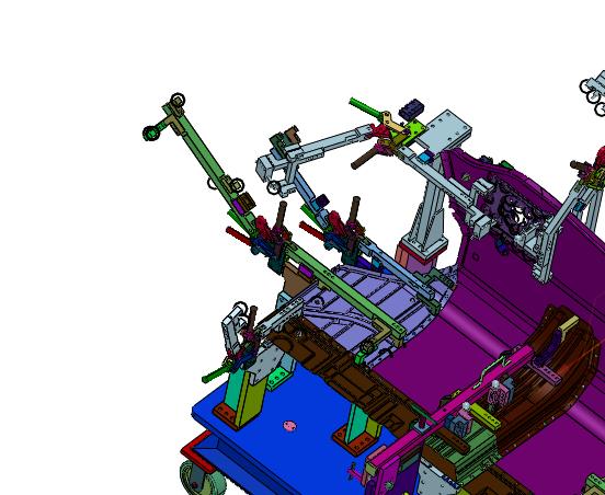 汽车制造用前围板快速夹具