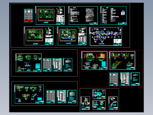 某制药厂废水处理全套图纸