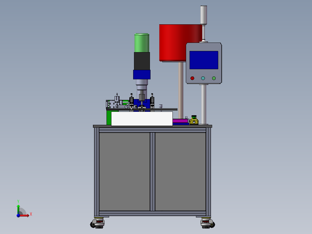 【 雨刮器中心支架旋铆机.下载 】前视图
