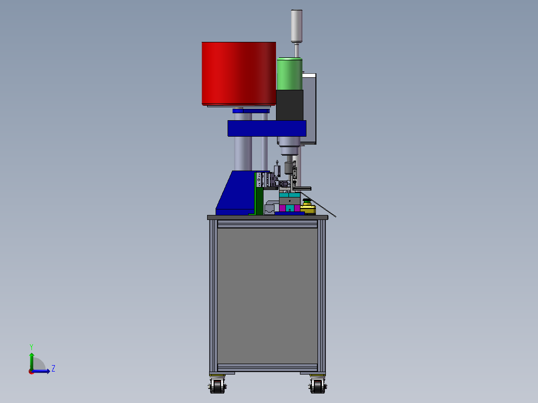【 雨刮器中心支架旋铆机.下载 】左视图