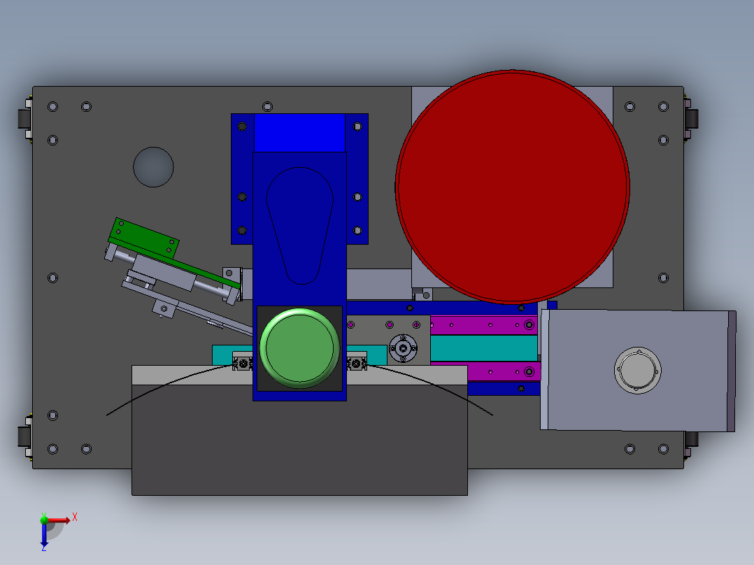 【 雨刮器中心支架旋铆机.下载 】俯视图
