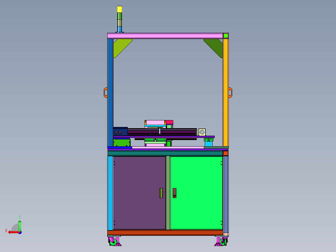 压铸件六轴联动组合数控打磨机后视图