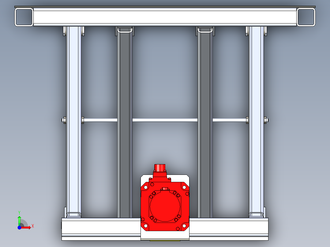 剪刀式升降平台前视图