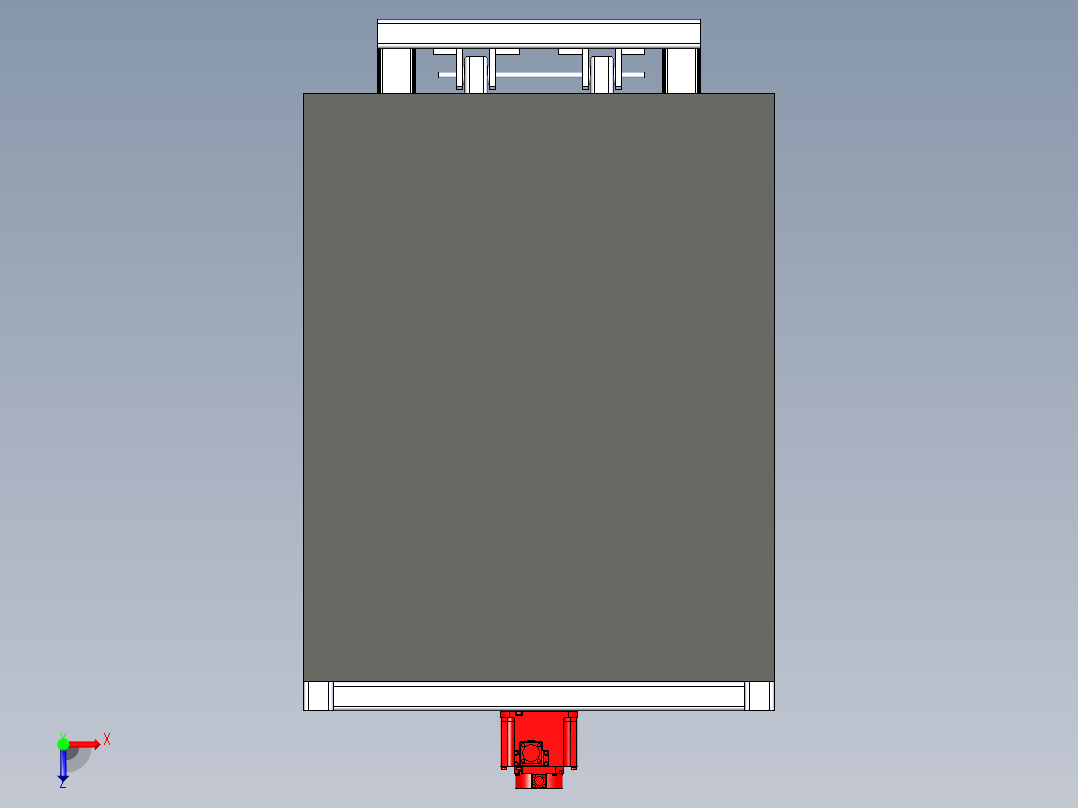 剪刀式升降平台俯视图