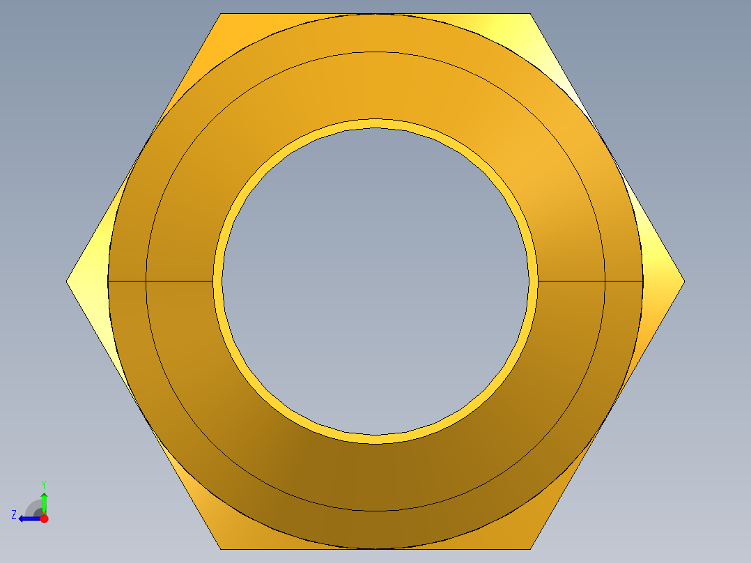 扩口式工业通用硬管接头Union 42F-10右视图