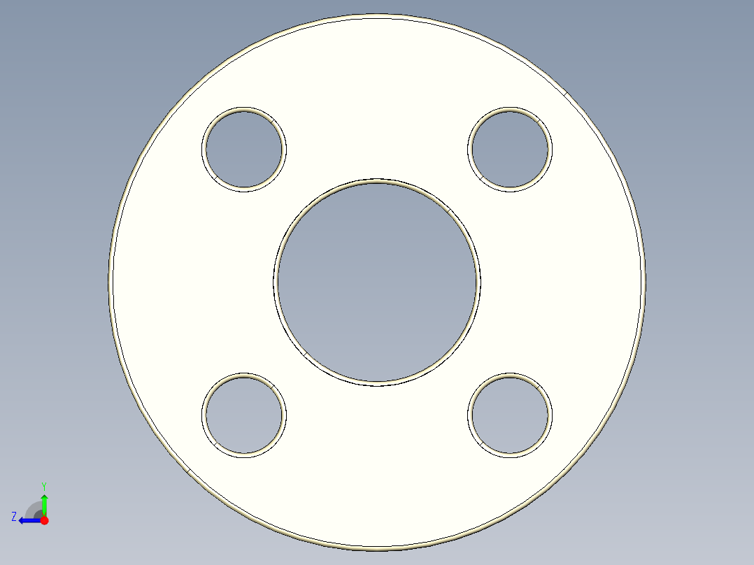 33OAB 钢芯衬环，聚丙烯玻璃钢涂层，根据ANSI B16.5 cl.150 PAE为存根，门右视图