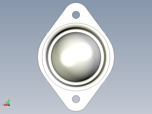 萬向滾珠12-3D多系列多零件图纸模型后视缩略图