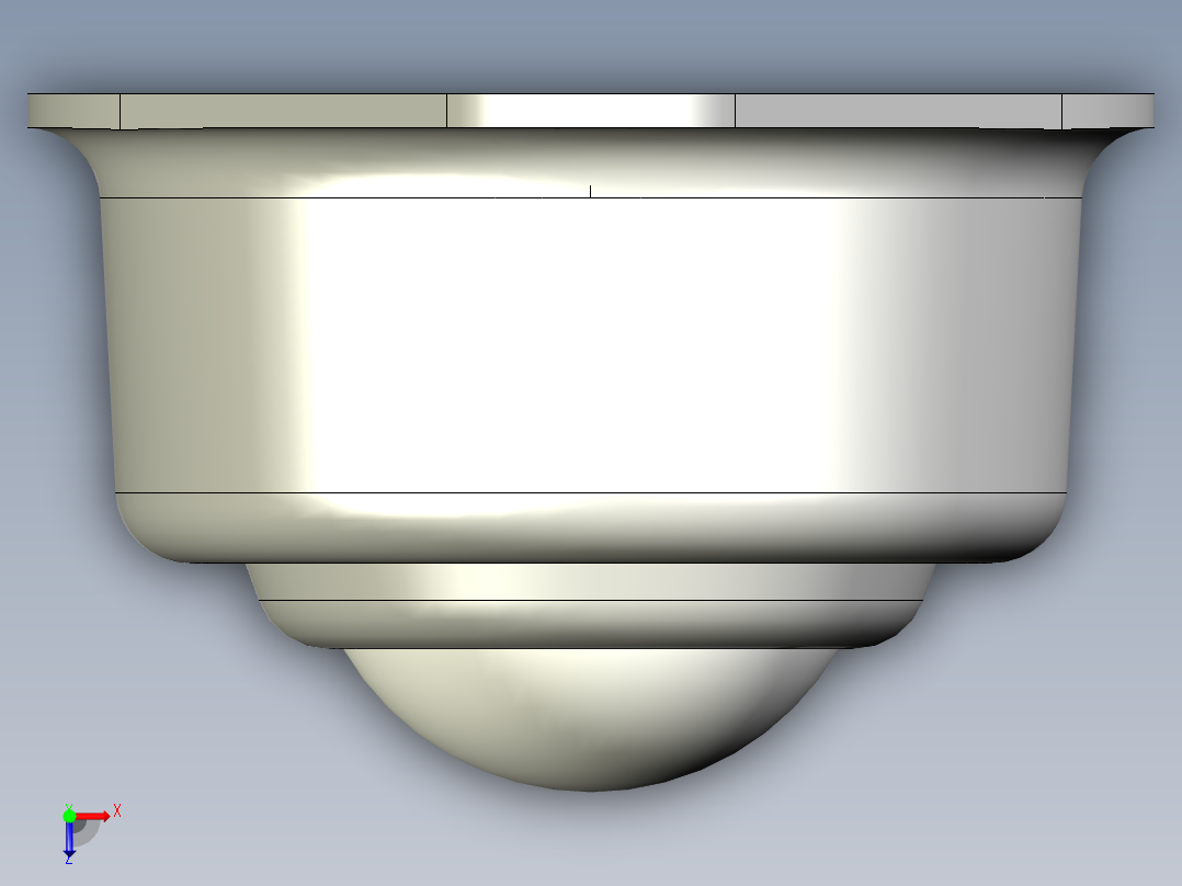 萬向滾珠12-3D多系列多零件图纸模型俯视图