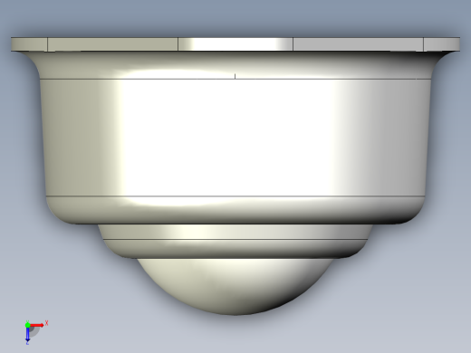 萬向滾珠12-3D多系列多零件图纸模型俯视缩略图