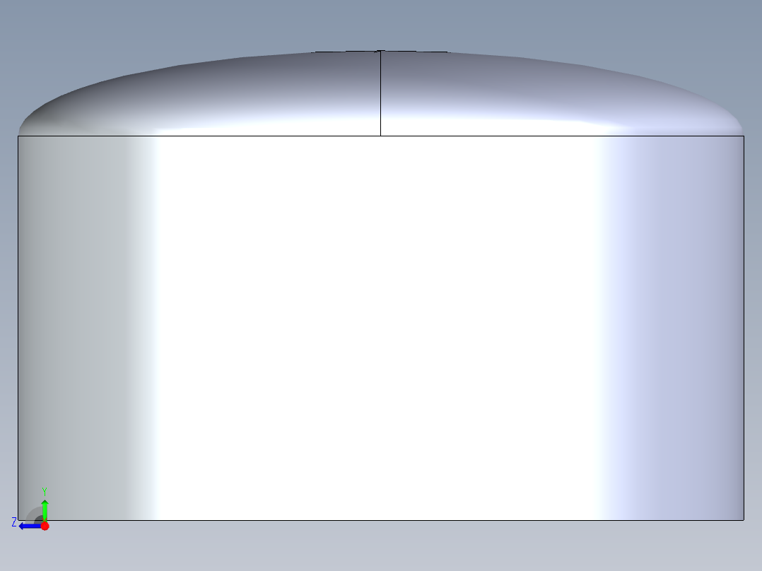 CPVC管件19-Sch80_Cap_SOC_9847-080 _8in右视图