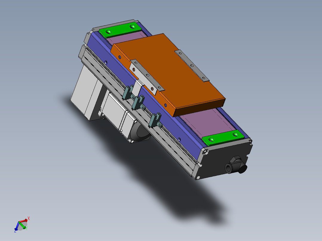MCH丝杆全封闭MCH10-BM-200W主视图