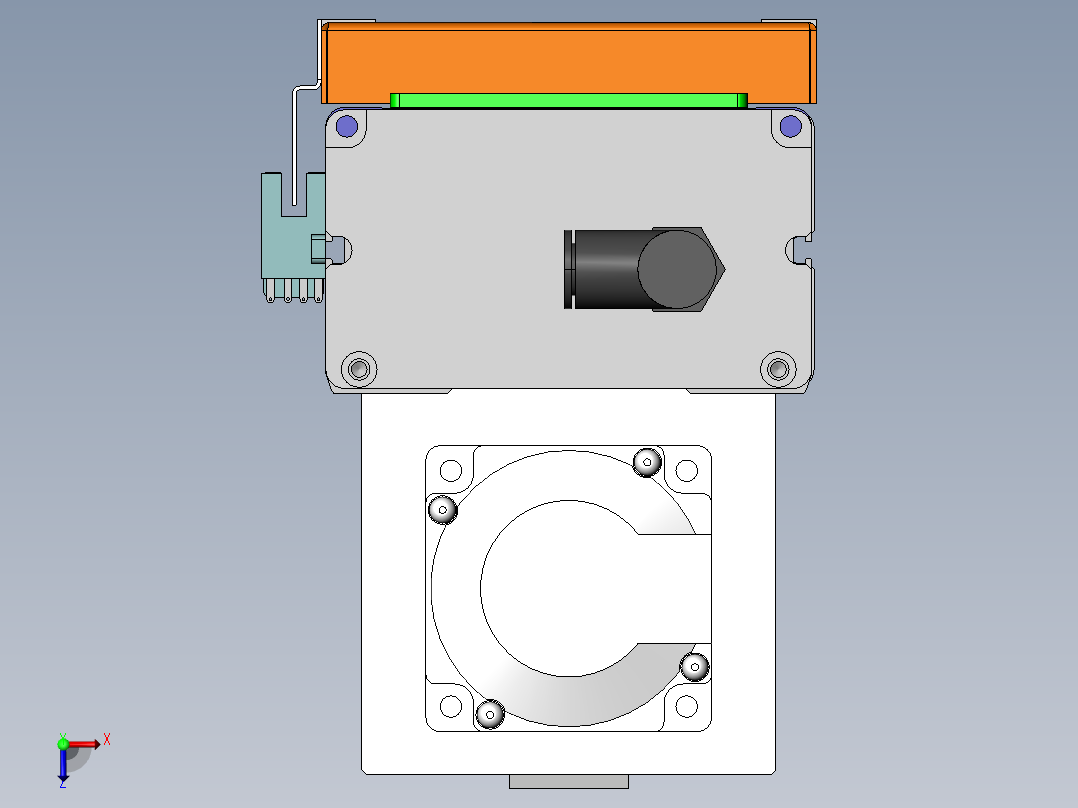 MCH丝杆全封闭MCH10-BM-200W俯视图
