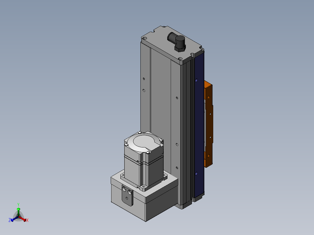 MCH丝杆全封闭MCH10-BM-200W正等轴测图